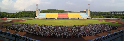 长沙学院2018级新生开学典礼现场 长沙学院2018级新生开学典礼现场
